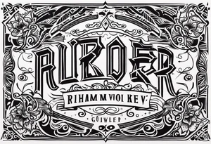 RIDER tattoo idea