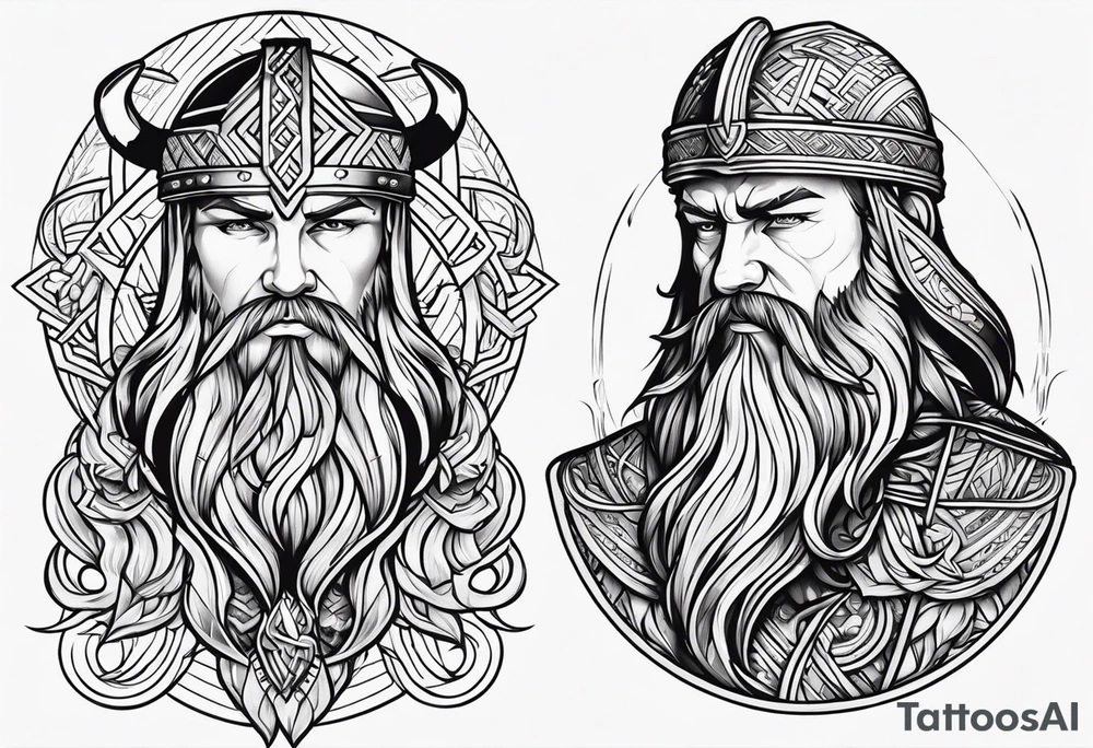 viking style tattoo for sleeve tattoo idea