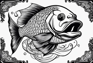 traditional coyfish tattoo tattoo idea