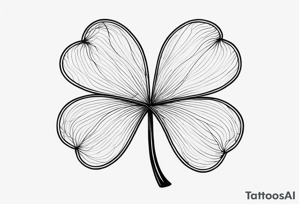 four-leaf clover tattoo idea