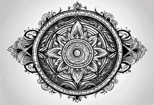 simple circle tattoo tattoo idea