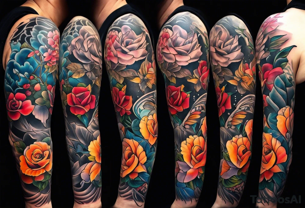 Sleeve tattoo idea