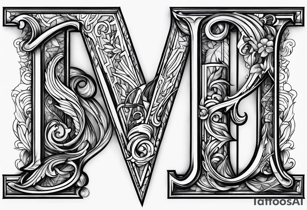 Tattoo eith alphabet satisfied tattoo idea