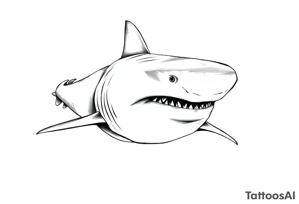 hammerhead shark frontal. tattoo idea