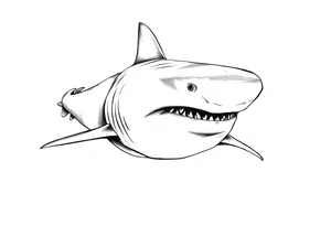 hammerhead shark frontal. tattoo idea