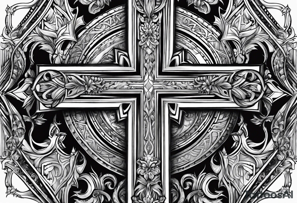 “Let me let them know your name let me let them know the pain” 
Biblical cross tattoo idea