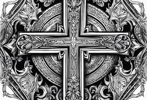 “Let me let them know your name let me let them know the pain” 
Biblical cross tattoo idea