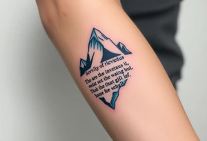 Iceberg, invictus poem, family tattoo idea