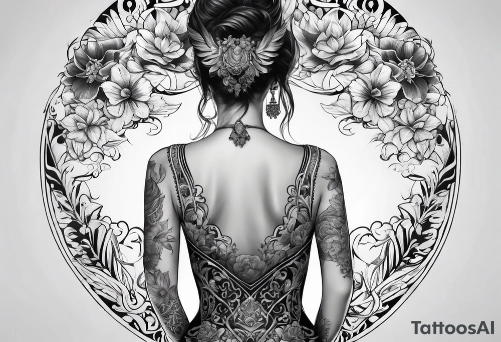 Full body back tattoo tattoo idea