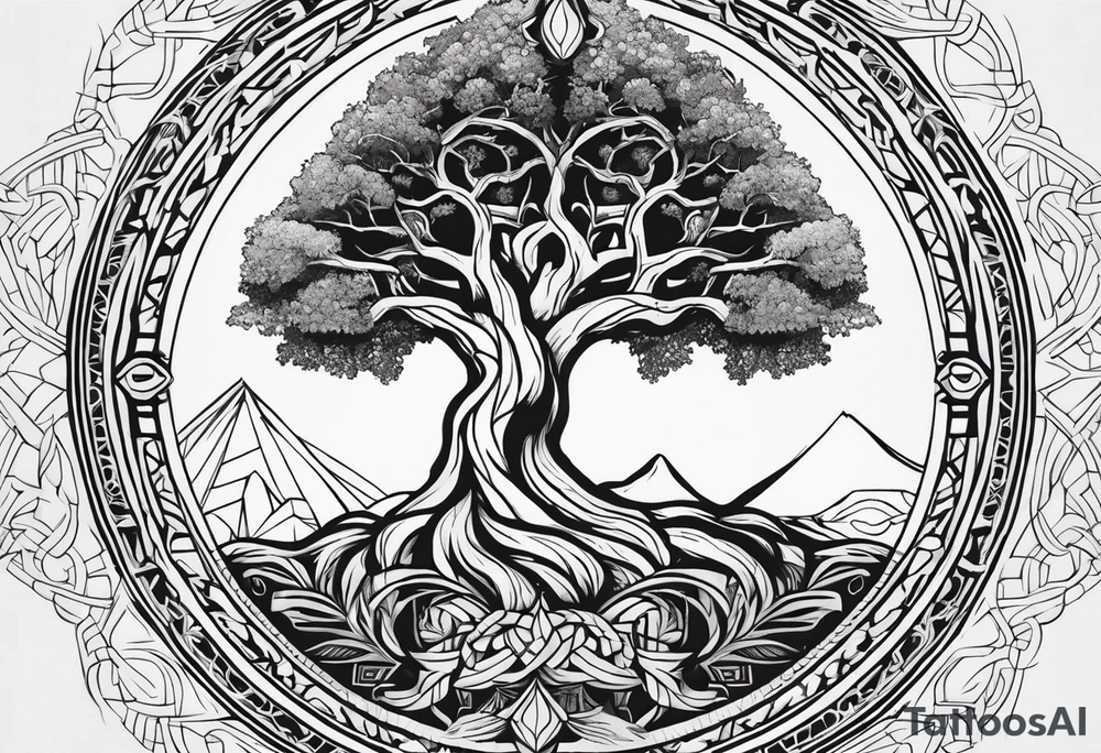 yggdrasil s orlem tattoo idea