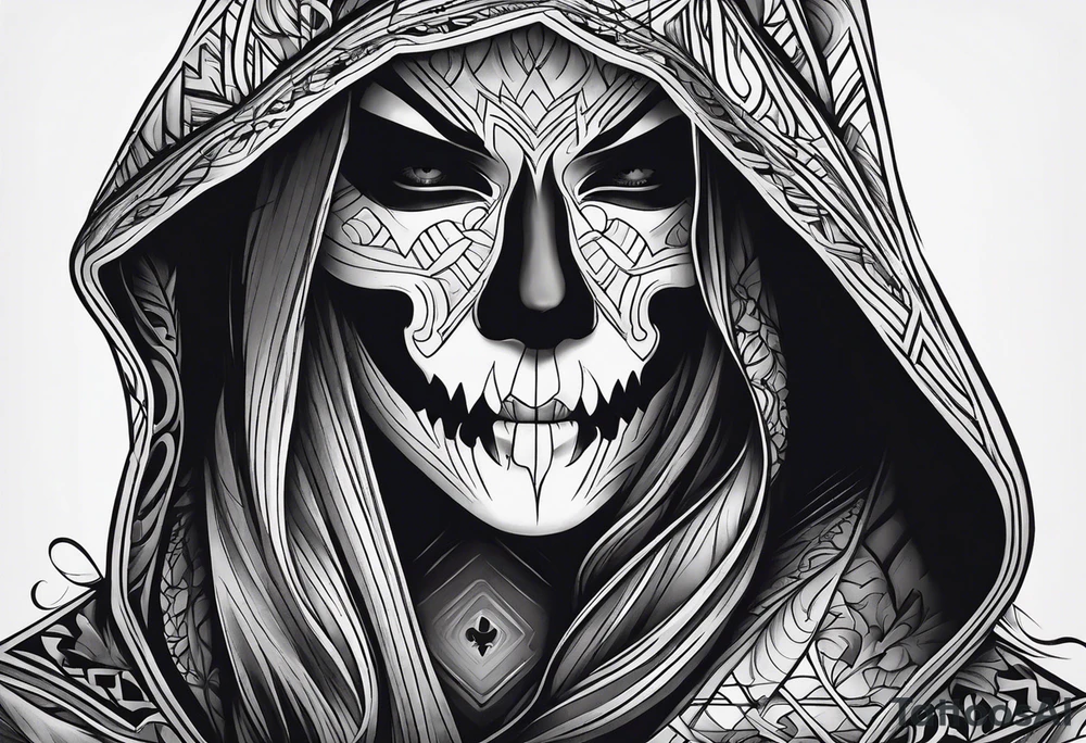 ghost face from scream tattoo idea