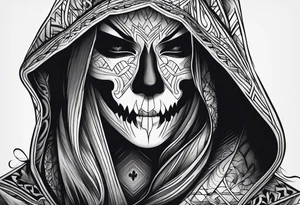 ghost face from scream tattoo idea