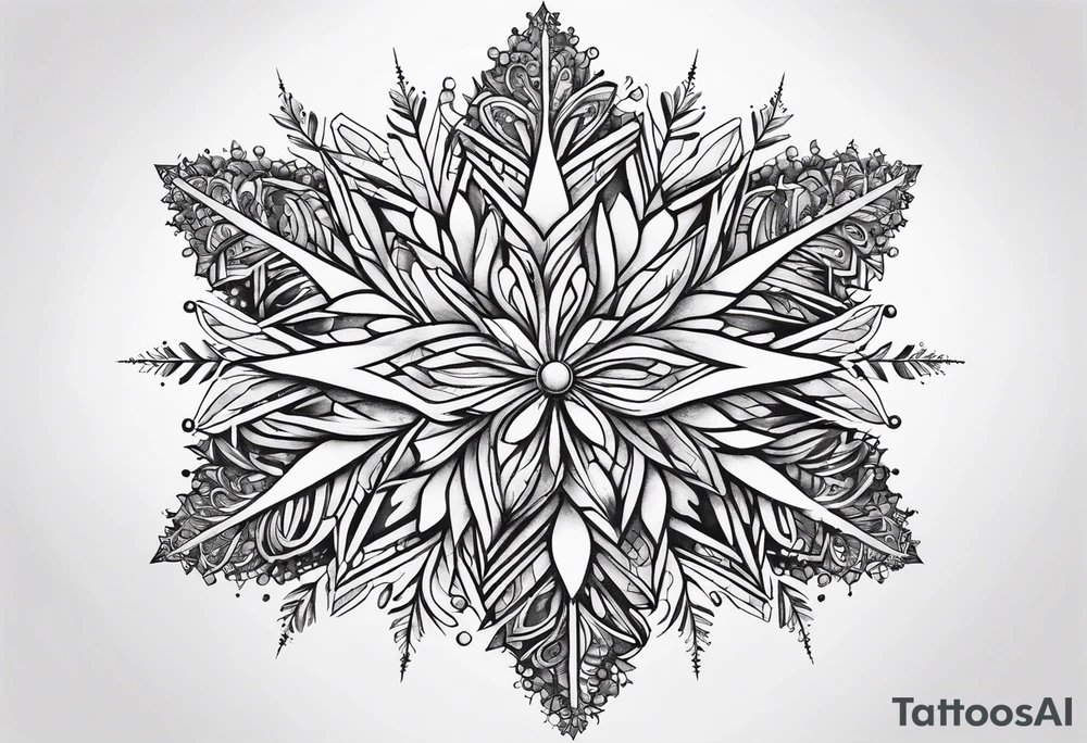 Snowflake tattoo idea
