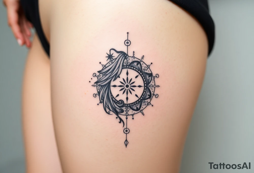 Tarot, the lovers ,witchy, Norse ,runes tattoo idea