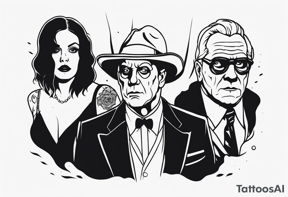 classic horror movies tattoo idea