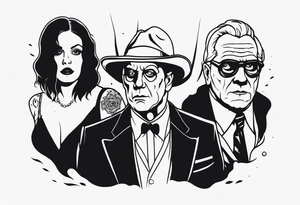 classic horror movies tattoo idea