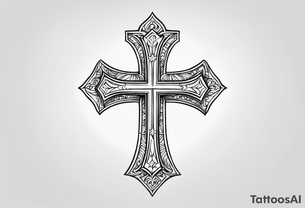 cross for the wrist tattoo idea