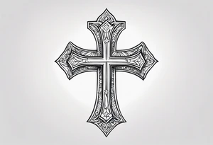 cross for the wrist tattoo idea