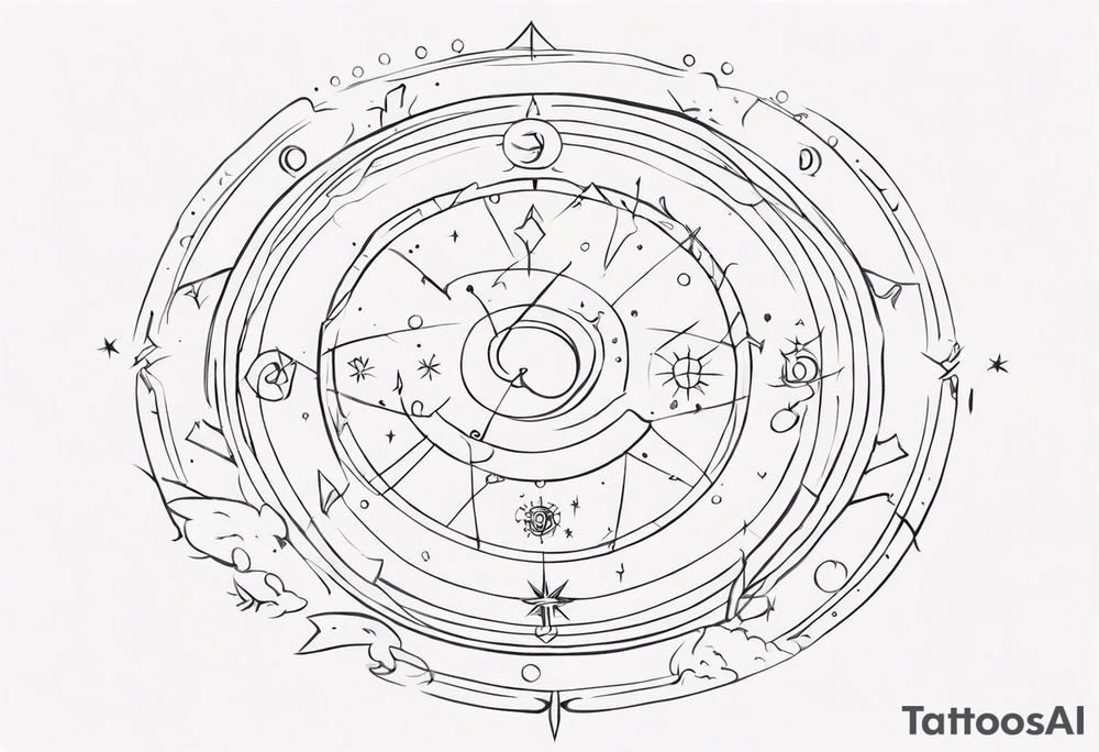 zodiac sign tattoo idea