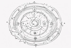 zodiac sign tattoo idea