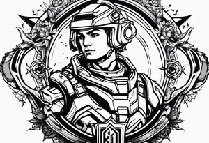HALO 3 friendship tattoo idea tattoo idea