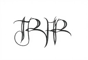 The letters "BB", with the letters overlapping, make it look artsy tattoo idea