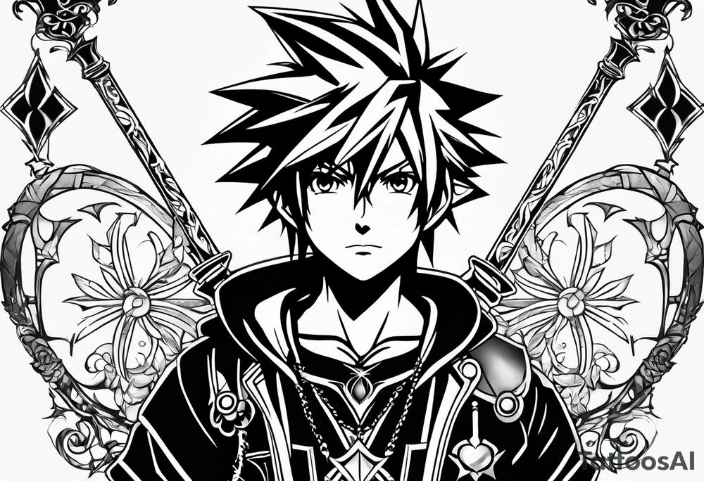 Kingdom Hearts Sora tattoo idea