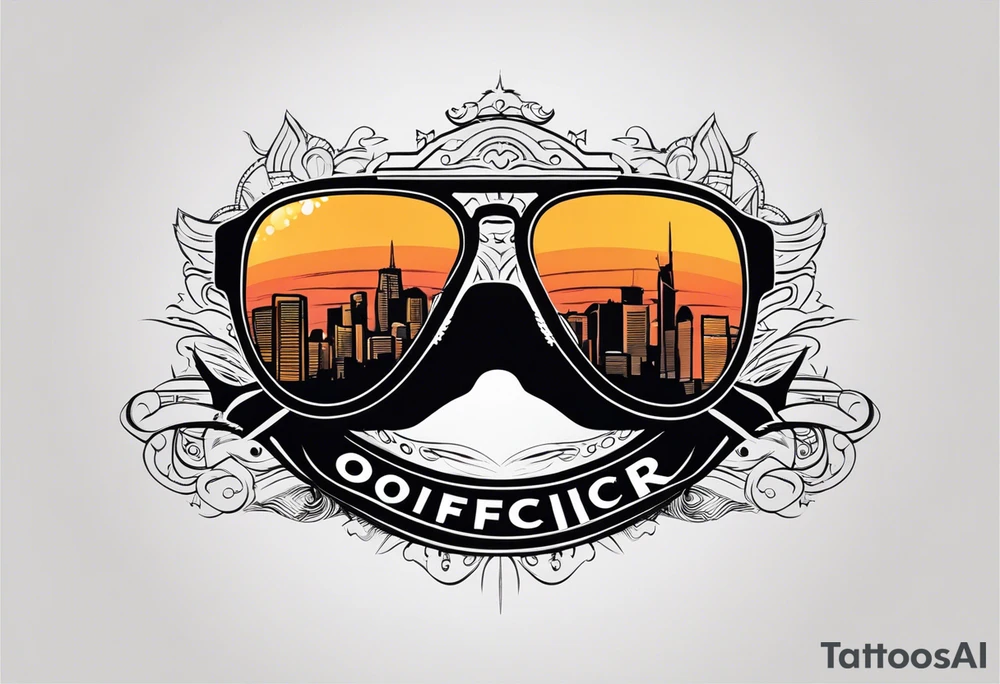 sunglasses Officer tattoo idea