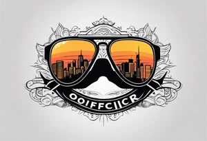 sunglasses Officer tattoo idea