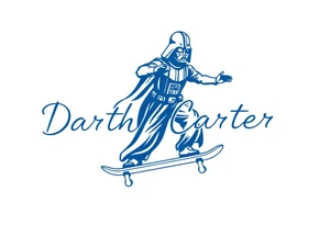 blue Skateboarding TALL Darth Vader
WORDS in star wars font "Darth Carter"
12/29/88-01/06/24 tattoo idea