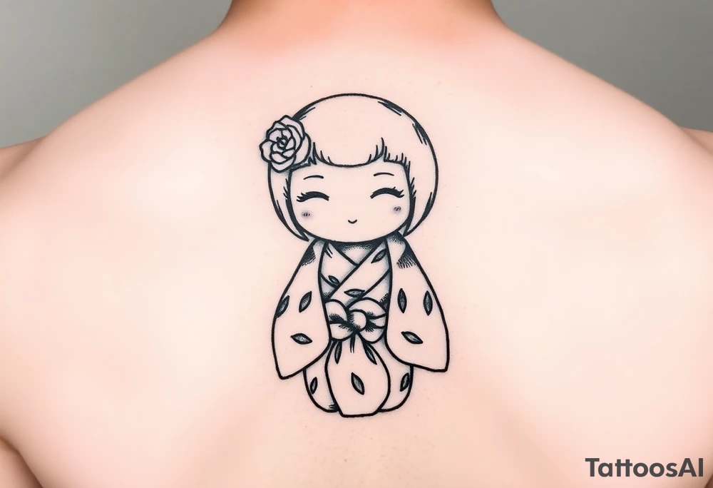 Kokeshi doll tattoo idea