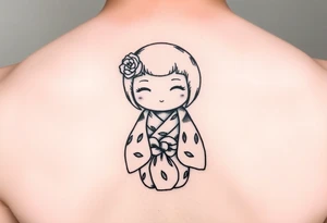 Kokeshi doll tattoo idea