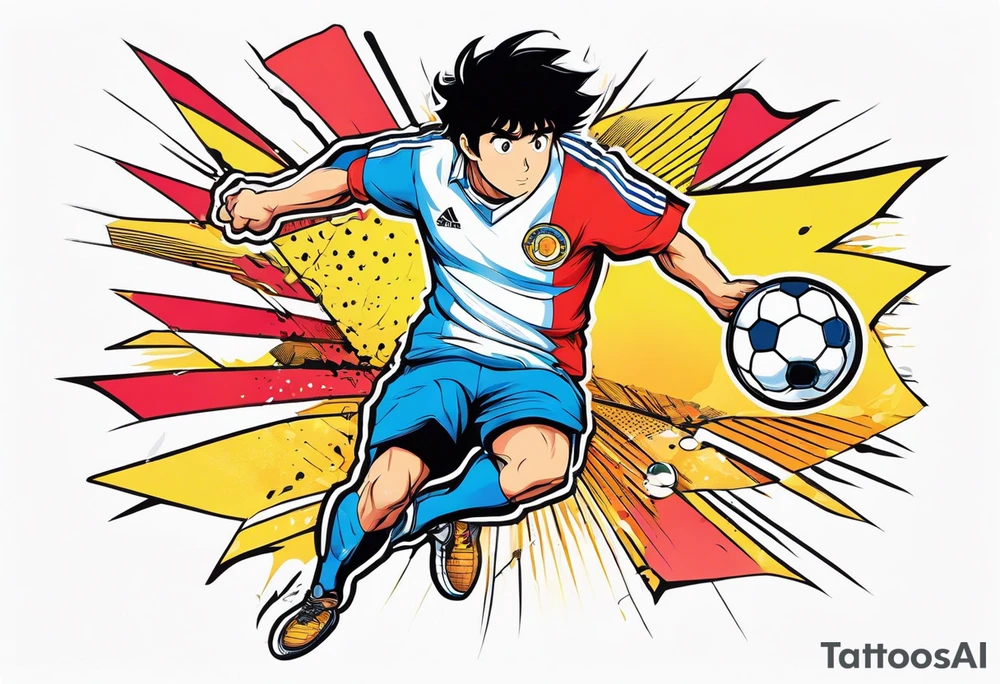 Captain Tsubasa and ball tattoo idea