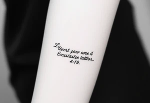 Bible verse Ecclesiastes 4:9 tattoo idea