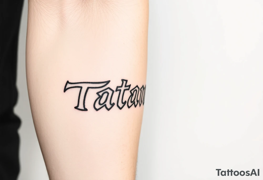 Name Tatayana tattoo idea