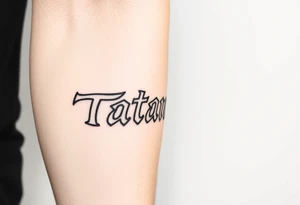 Name Tatayana tattoo idea