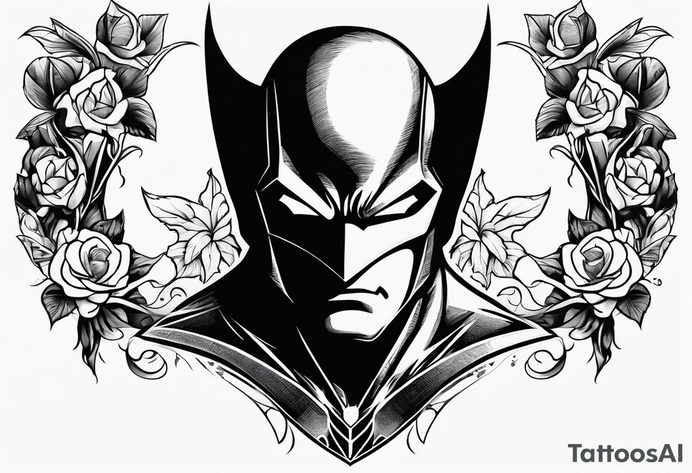 A Batman themed tattoo tattoo idea