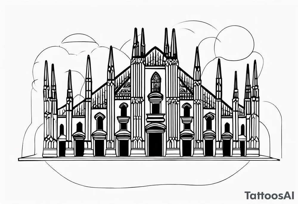 duomo of milano tattoo idea
