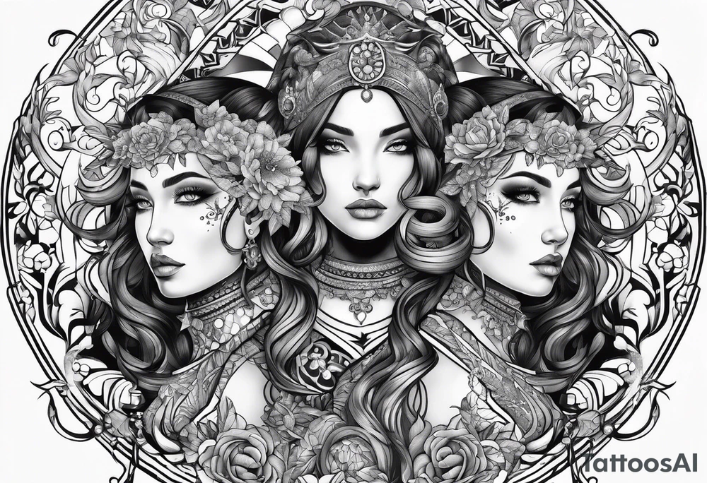 Gemini tattoo idea