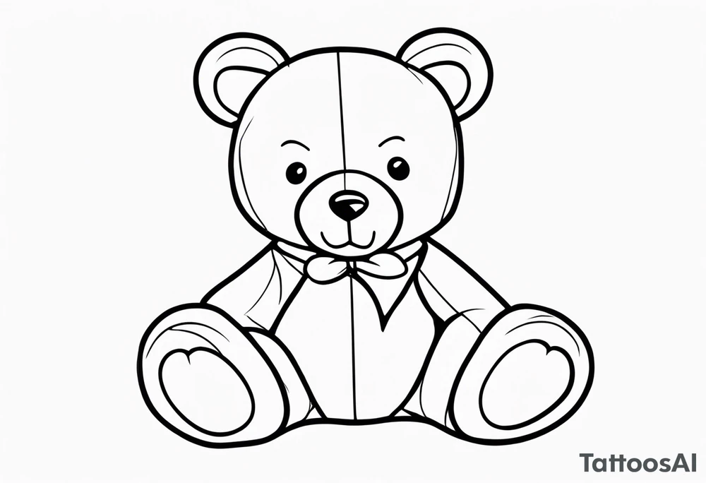 teddy bear tattoo idea