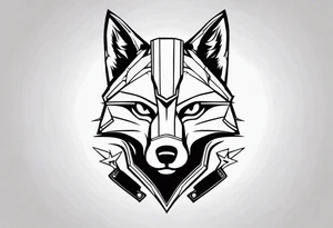 army angry fox commando tattoo idea