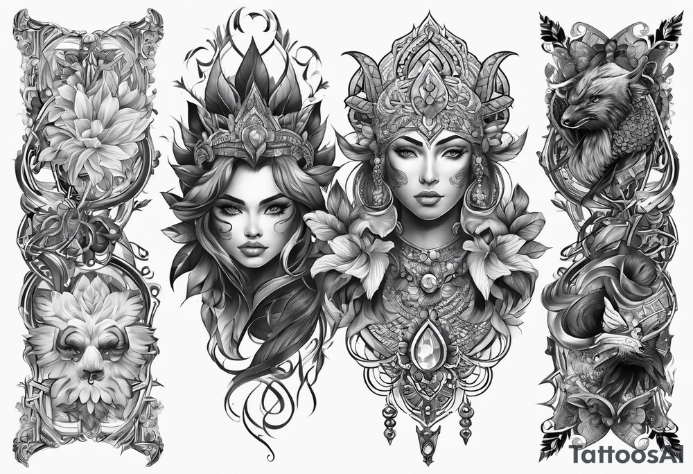 Full back tattoo body tattoo idea