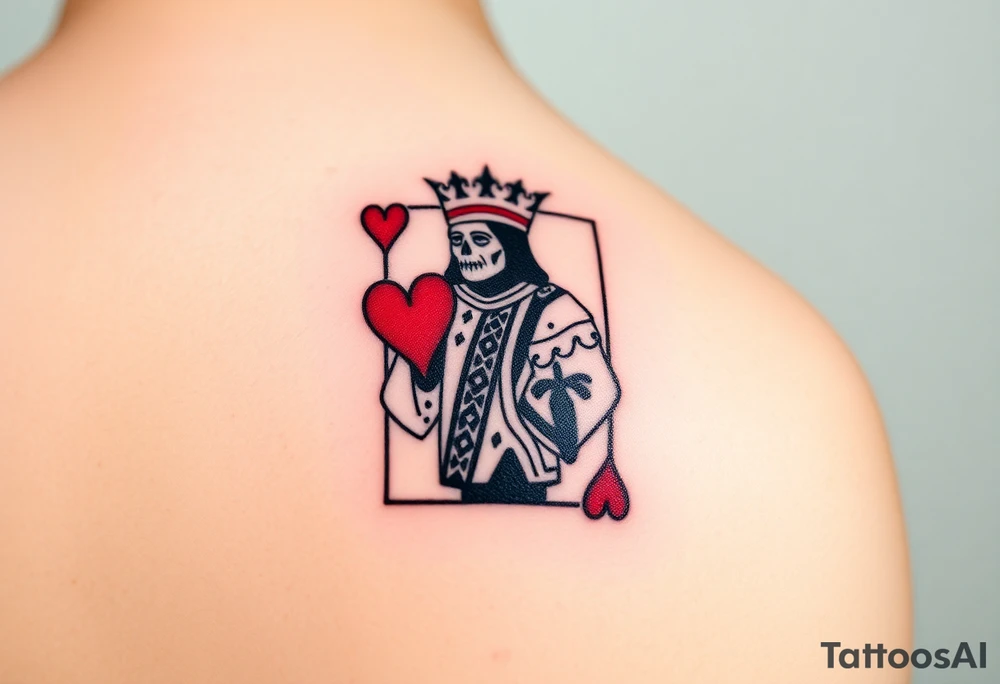king of hearts tattoo idea