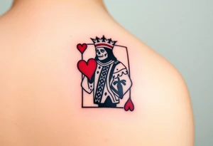 king of hearts tattoo idea