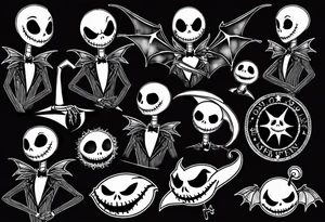 jack skellington tattoo idea