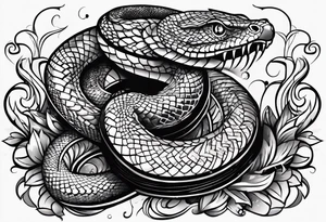 Wrist snake tattoo idea