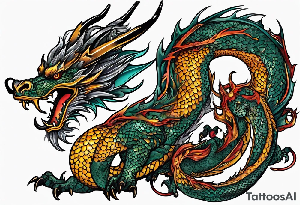 dragon tattoo idea
