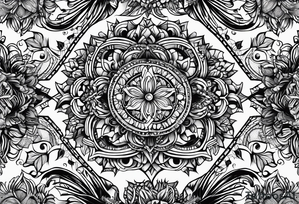 Drapery fabric tattoo idea