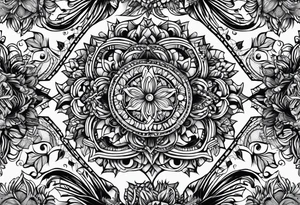 Drapery fabric tattoo idea