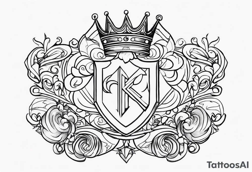 Trust The proces with a mirro of a pon and a King tattoo idea